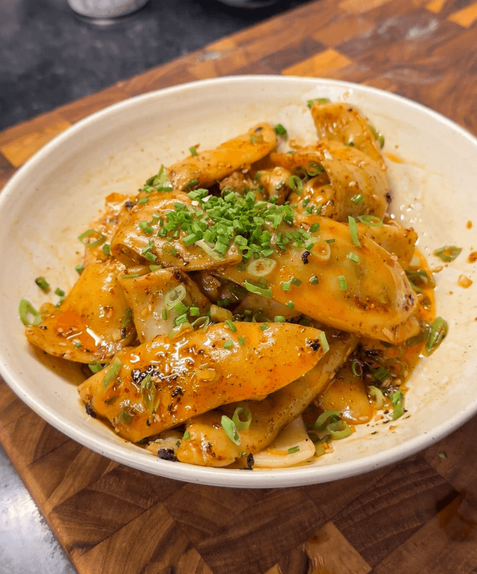 Viral Saucy Dumpling Noodles