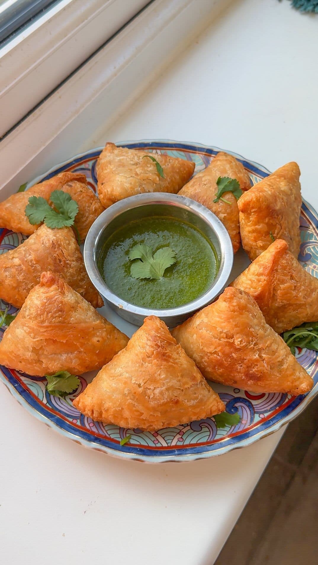 Leftover Butter Chicken Samosa